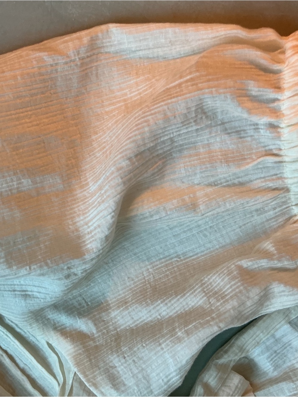 Laura Ashley Cream Pintuck Tie-Front Blouse with Ruffle Trim - Picture 7 of 7